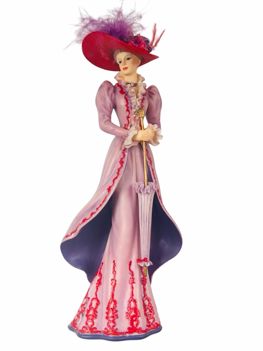 Thomas Kinkade Tea For Three Portraits of Style & Grace Woman Figurine